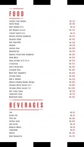 restaurant menu card design